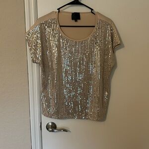 Gold sparkle blouse